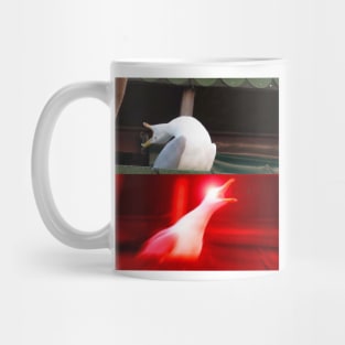 Inhaling Seagull Meme Mug